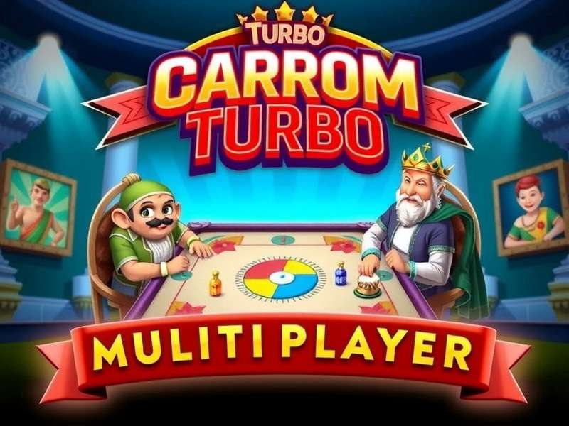 Carrom Turbo Legendary - Multiplayer Action Carrom Turbo Legendary game banner showing multiplayer match
